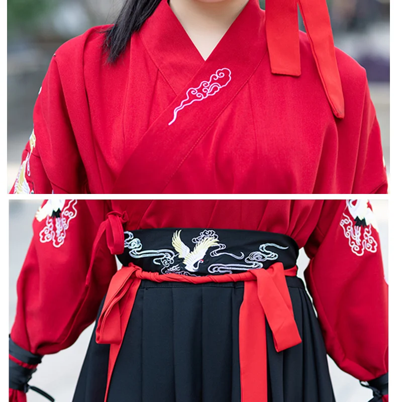 Мужские и женские костюмы Hanfu в китайском стиле для народных танцев винтажные