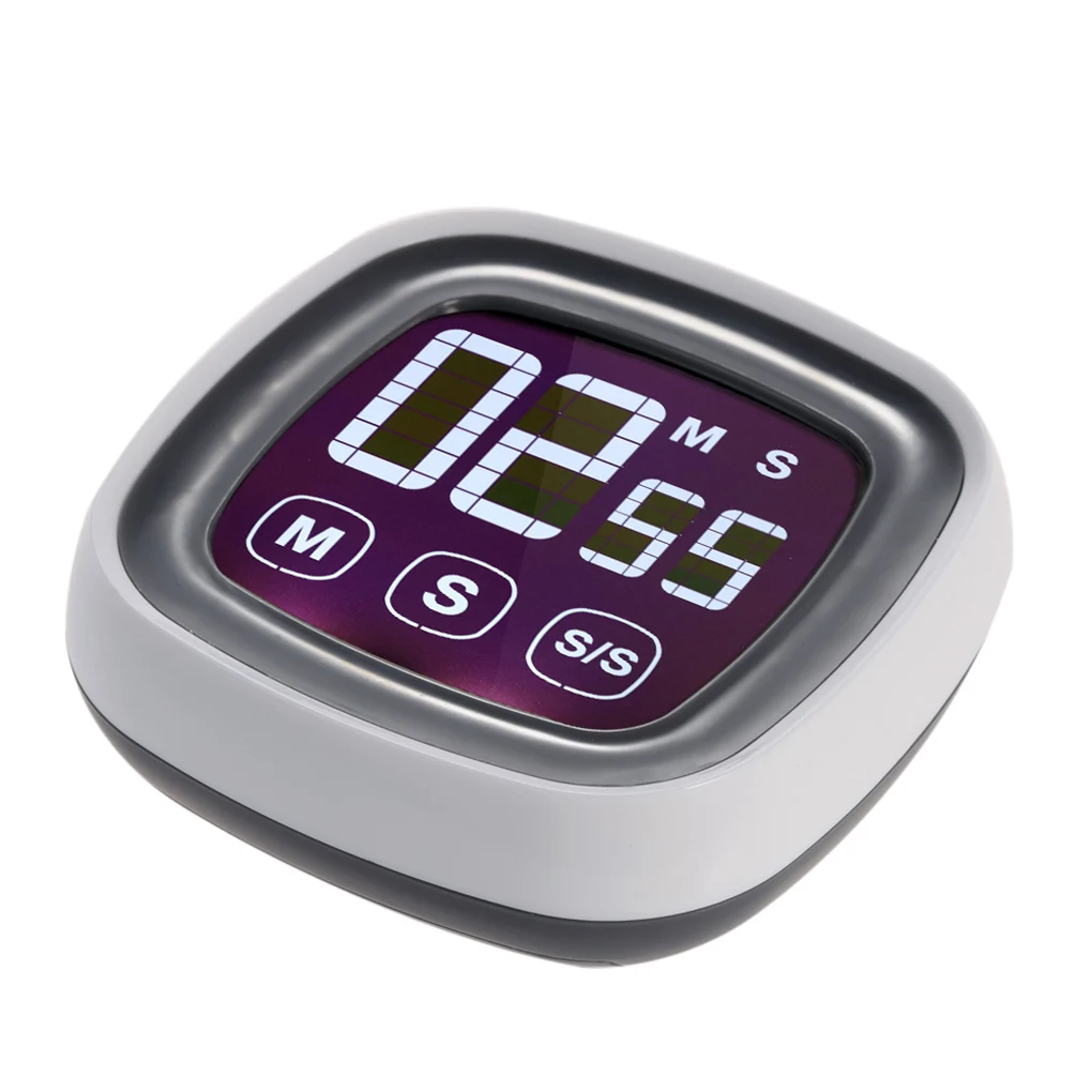 

Home Portable Touch Screen Digital Kitchen Cooking Timer LED Backlight Touch Count up Timer