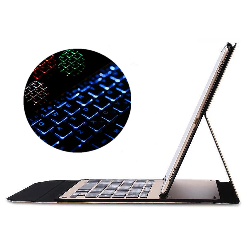 Bluetooth Folio Keyboard Case for IPAD PRO 12.9 Inch - Ultra thin Backlit wireless keyboard + Smart Case with Auto Sleep/Wake