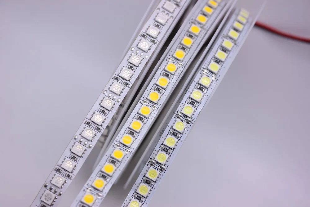 wholesale LED Strip 5050 DC12V 120LEDs/m Flexible LED Strip tape Lighting RGB /Warm white/White