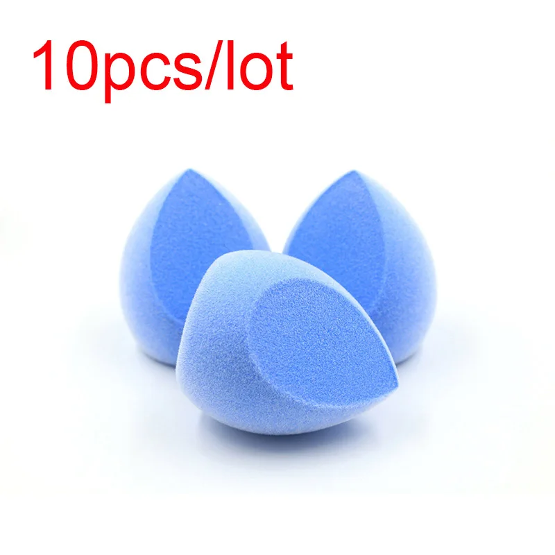 

LUFUSEAN Velvet Blender Peach Shape blue Makeup Sponge Ultra Soft Face Cosmestic Beauty Tool Applicator 12pcs/lot