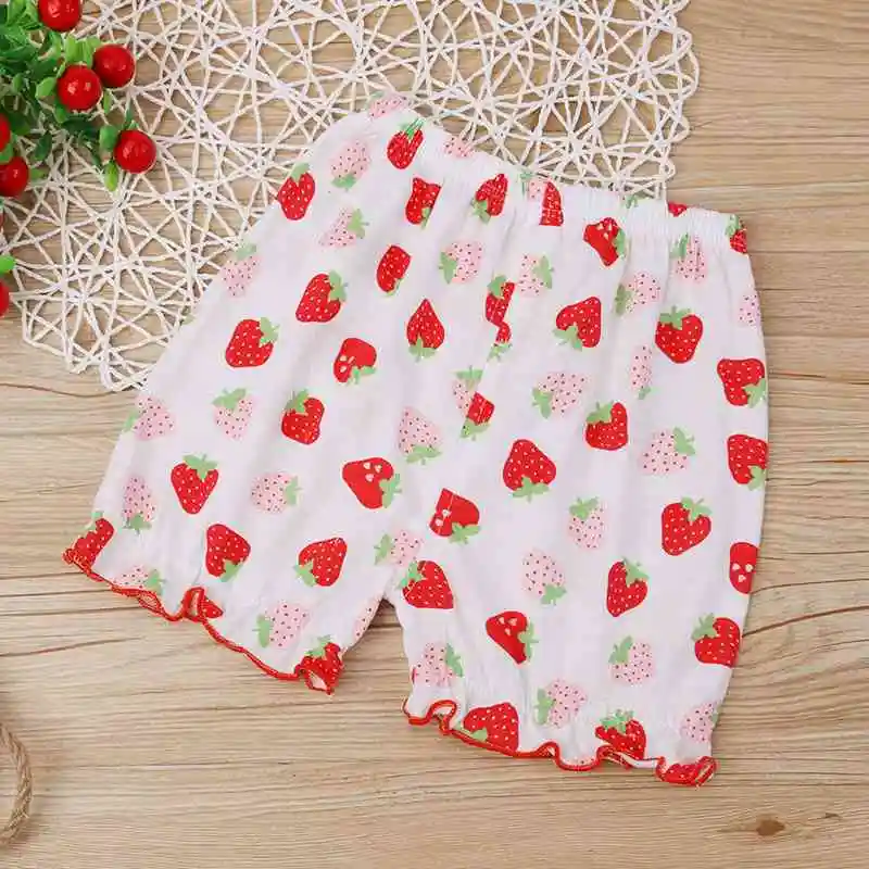 

Kids Baby Floral Print Princess Shorts Summer Elastic Waist Girls Cute Toddler Clothing Children Loose Cotton Beachwear Pants