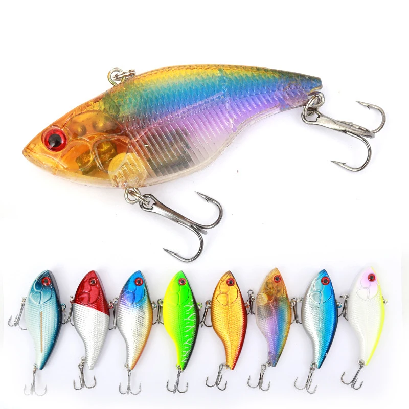 

Wokotip 7cm 18g Hard Fishing Lure VIB Rattlin Hook 3D Eyes Fishing Sinking Vibra Rattlin Hooktion Lures Crank Baits