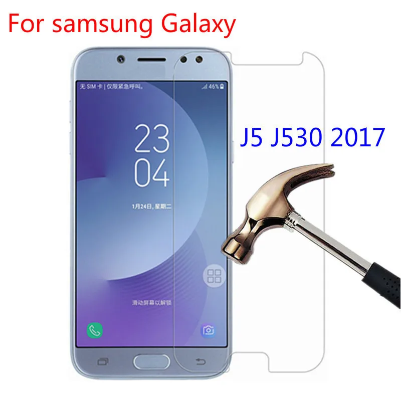 2 шт. закаленное стекло для Samsung Galaxy J5 2017 J530 защита экрана твердость 9H защитная