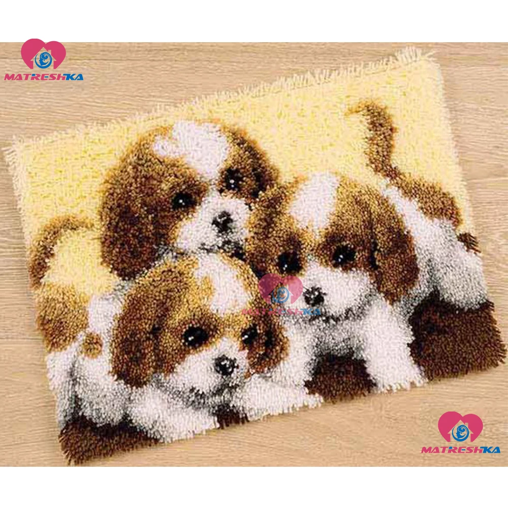 Best Latch Hook Rug Kits DIY Needlework Unfinished Crocheting Rug Yarn