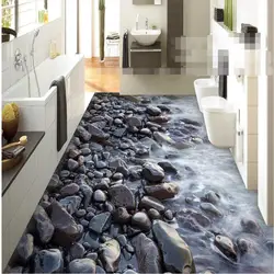 Beibehang большой пользовательские полы Blackstone Coast Водонепроницаемый Ванная комната Гостиная носить толстые ПВХ обои