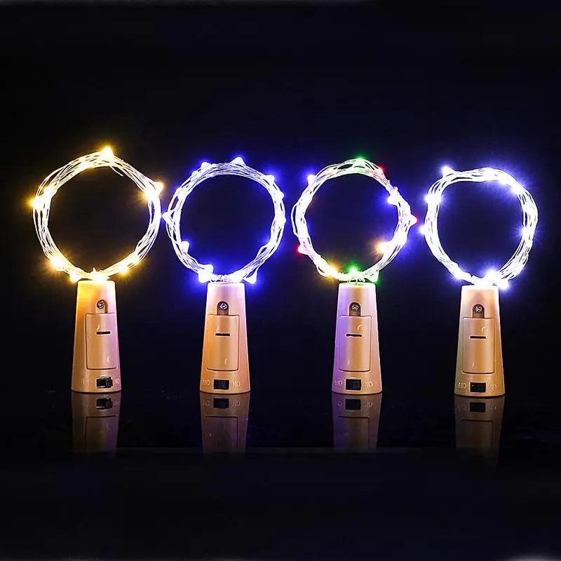 Led String Lights  Cork Silver Line String Ambience Red Wine Bottle Stopper Decoration Holiday  Christmas Lights Outdoor led string lights cork silver line string ambience red wine bottle stopper decoration holiday christmas lights outdoor