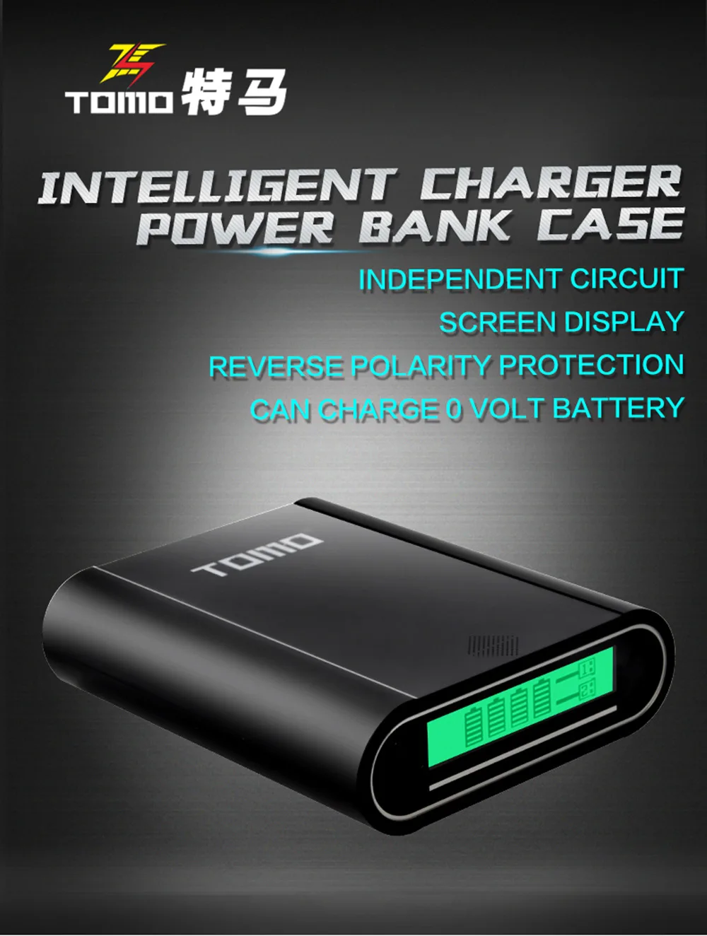 TOMO M4 Smart power charger power Bank чехол 4X18650 литий-ионный аккумулятор портативный DIY power bank box зарядное устройство для аккумулятора 18650