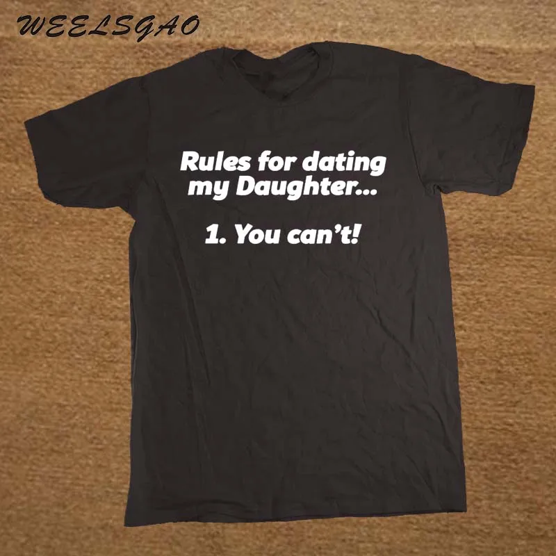 10 regole sulla datazione mia figlia t shirt