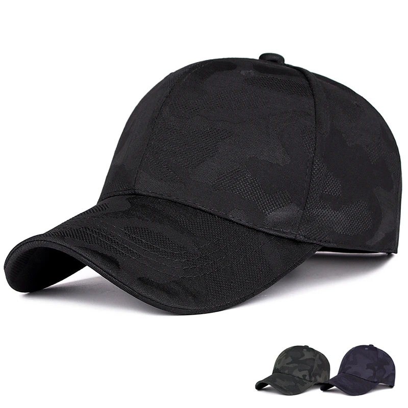 

2019 Spring and autumn camouflage baseball cap outdoor leisure simple visor male and female golf hatlight board camouflage cap