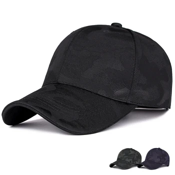 

2019 Spring and autumn camouflage baseball cap outdoor leisure simple visor male and female golf hatlight board camouflage cap