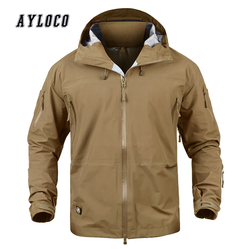 

Men Military Jacket Coat Autumn Tactical Jacket Spring Waterproof Hard Shell Hunt Jackets Army Windbreaker Clothes