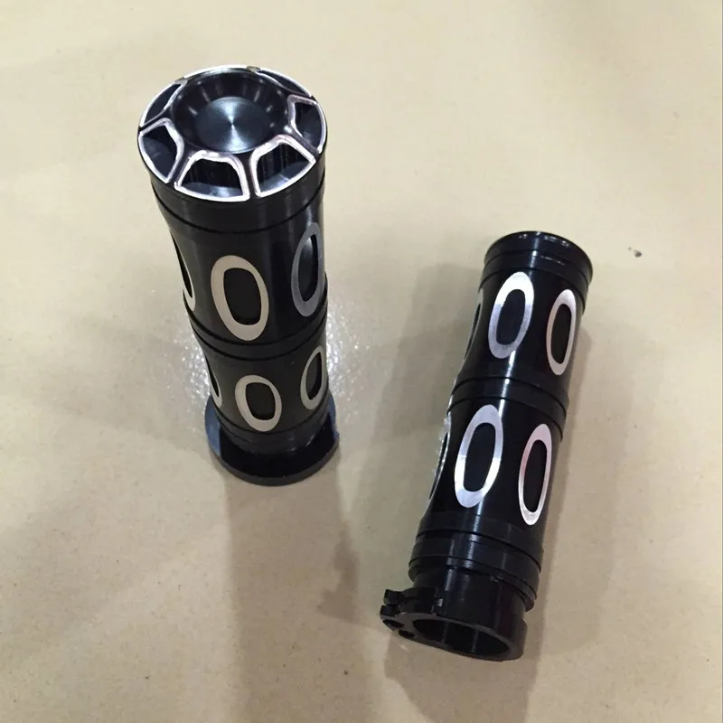Black CNC Edge Cut Motorcycle Handlebar Hand Grips For Harley Sportster