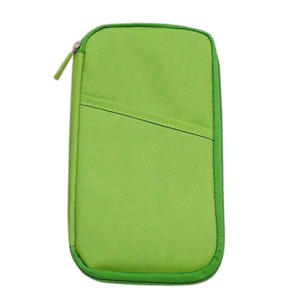 Популярная многофункциональная сумка для путешествий, держатель для паспорта, кошелек для билетов, сумка для ID, чехол для кредитных карт, сумка-Органайзер LXY9 NO1717 - Цвет: Green