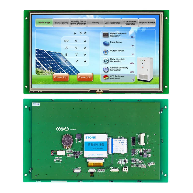 

7" TFT LCD module used as vending machine control board