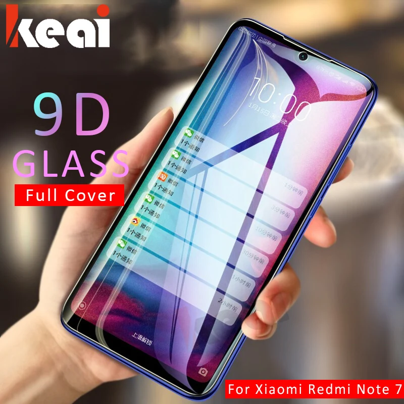 Закаленное стекло 9D с полным покрытием для Xiaomi Redmi Note 7 6 Pro 5 5A Защита экрана 6A Plus