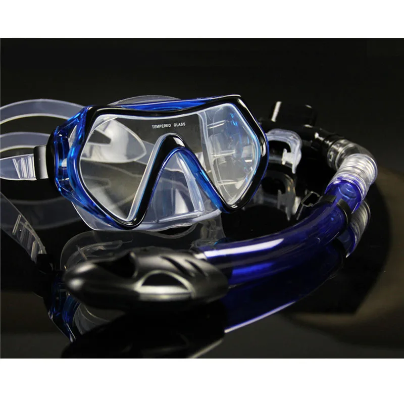 New Professional Diving goggles Men and women Swim snorkel adult scuba monofin tube Snorkeling Swimming glasses Diving mask