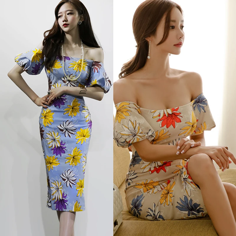 Boho платья женские сексуальные с вырезом лодочкой Короткие Цветочные бутон Vestido