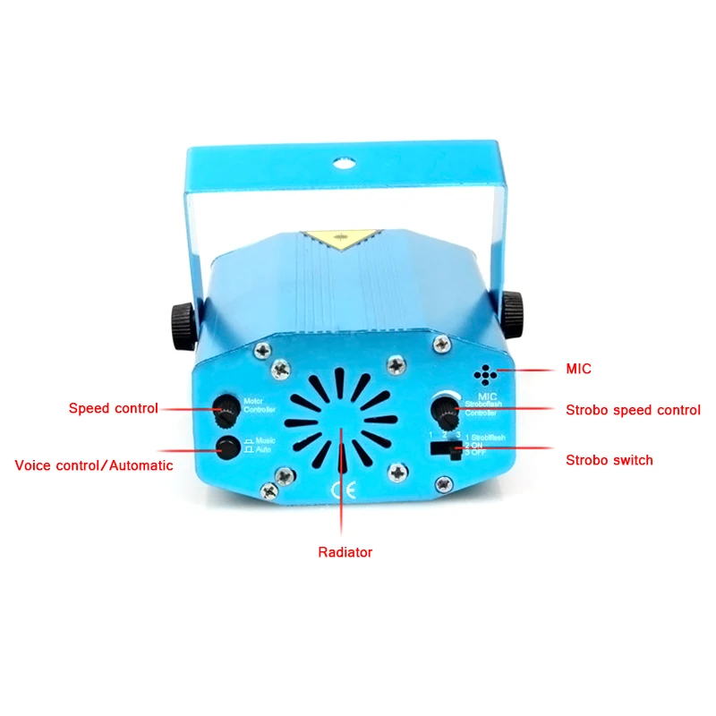 

New Hot DJ Club Party Music Auto Mode Stage DJ Effects Party Strobe Light US Plug