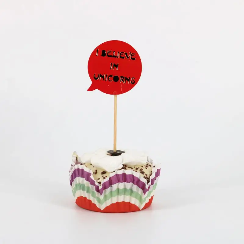 24 шт Rainbow Unicorn верхушка для торта украшение для праздничного торта друзья сбора вечерние Декор