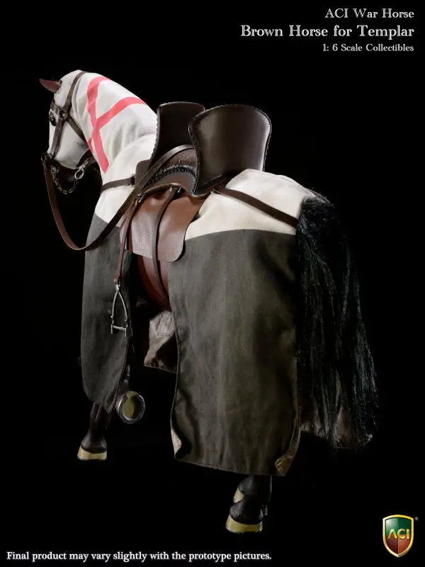 

ACIH02 Brown Horse Saddle Set for Templar 1/6 Figure New IN Box