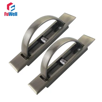 

2pcs Zinc Alloy Tatami Door Knob Hidden Handles Bronze Concealed Handle for Cabinet Cupboard Wardrobe Invisible Grips