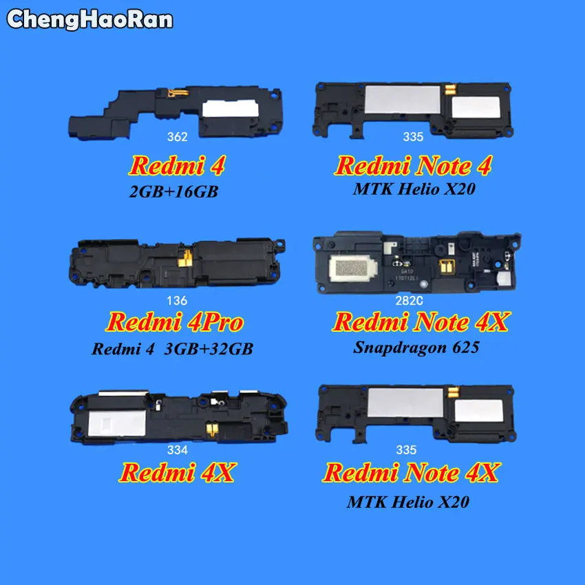 ChengHaoRan громкоговоритель для Xiaomi Redmi 4 4X 4Pro Note 4x Global Buzzer Ringer Board запасные части |