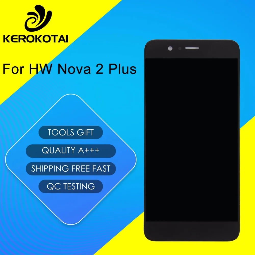 

For HW Nova 2 Plus 100% Tested Good Quality LCD Display Touch Screen Digitizer Full Assembly HW Nova 2 Plus LCD Assembly