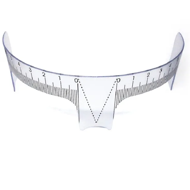 eyebrow grooming stencil shaper ruler measure tool makeup