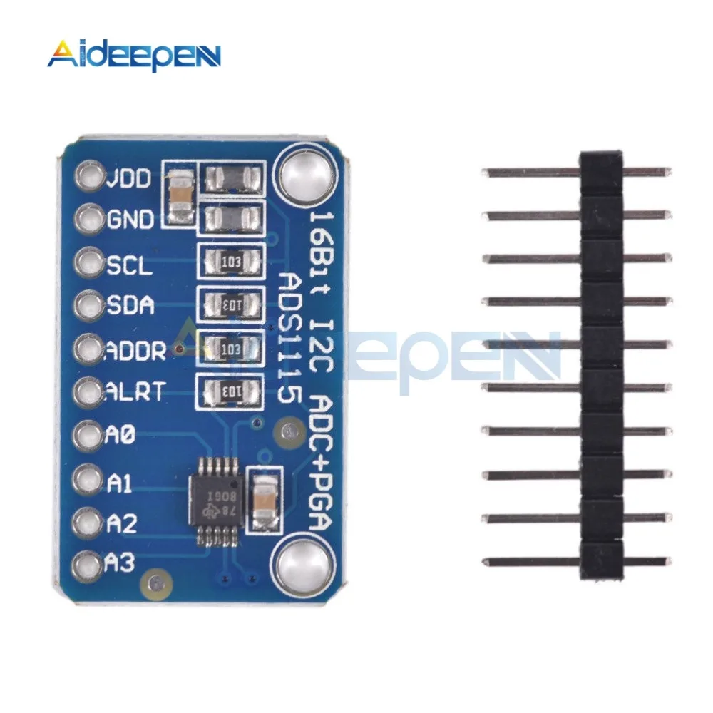 16 бит I2C ADS1115 модуль АЦП 4 канальный DVR с Pro усилитель мощности для Arduino RPI 4-CH