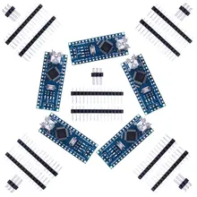 Miroad 5 x Mini Nano V3.0 ATmega328P 5V 16M Micro Controller Board Module for Arduino KY64-5