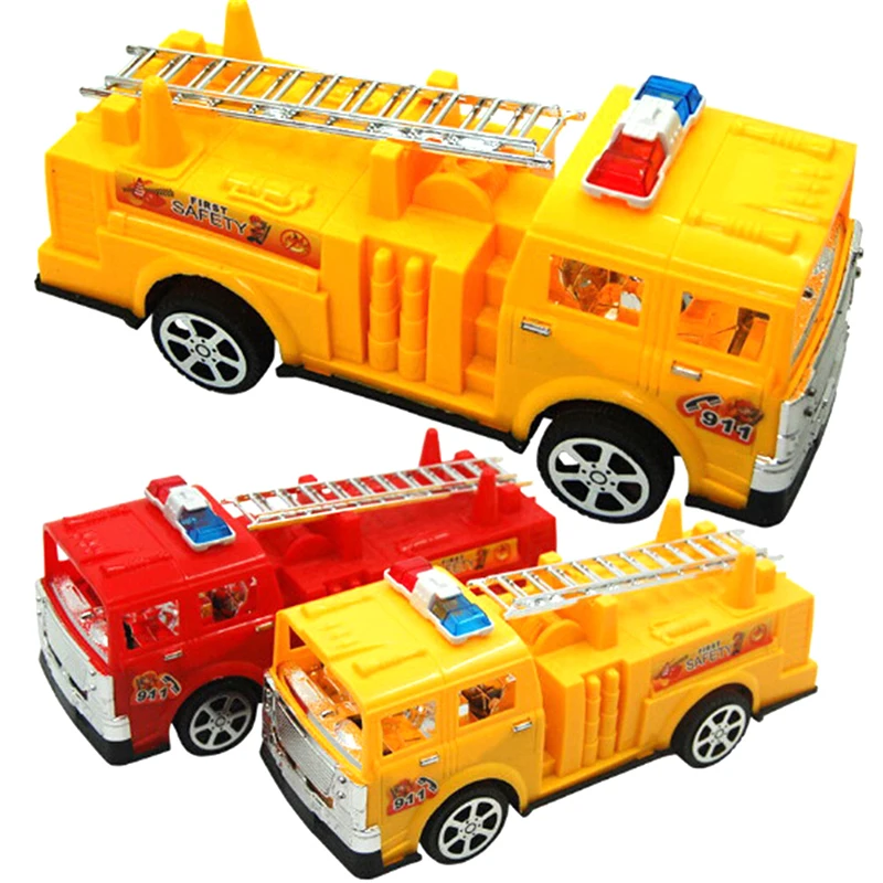 1pc 20cm Pull Back Fire Truck Pretend Play Water Tanker Models Kids Educational Toys | Игрушки и хобби