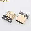 ChengHaoRan 1 piezas HDMI macho enchufe conector enchufe soldadura tipo cable HDMI macho reemplazo de reparación ► Foto 3/3