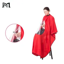 4 Colors Hairdresser Cape Gown Transparent Cloth New Waterproof View Window Hair Cut Hairdressing Barbers Can play cell phon 4 Colors Hairdresser Cape Gown Transparent Cloth New Waterproof View Window Hair Cut Hairdressing Barbers Can play cell phon
