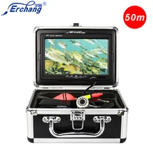 Erchang 50 м Fishcam DVR Подводная Камера для подледной рыбалки 7 «1000TVL инфракрасный/Белый светодиодный камера для рыбалки