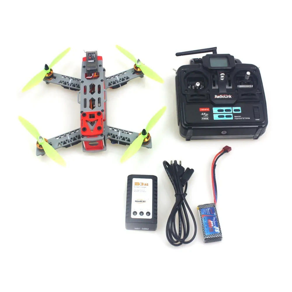 FPV 260 Across Frame Including LED Tail Light with QQ Flight Controller and Motor ESC TX