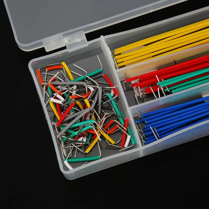 140pcs solderless breadboard jumper cable wire kit box DIY shield  Zd