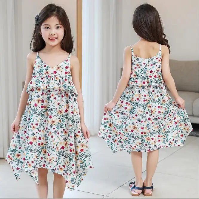 Bohemian Baby Clothes Girl Flower Dresses Kids Clothing Fashion Singlet ...