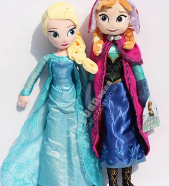 Disney Toys Fashion New Brand Small Size Larger Size Frozen Toys Princess Elsa Anna 40Cm/50Cm Girl Gift Brinquedos Ty034