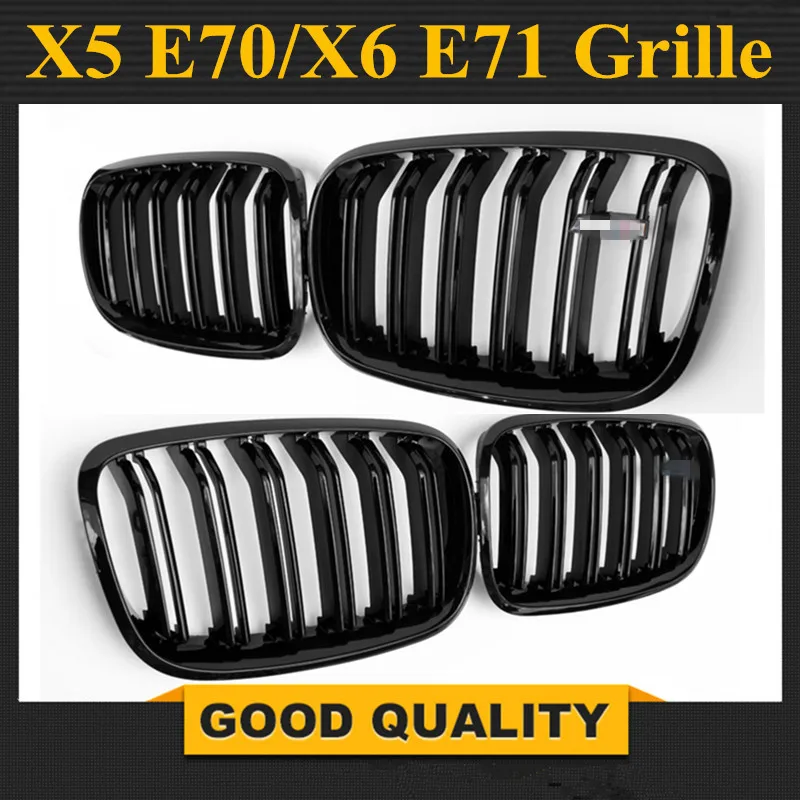 Передняя решетка для BMW X5 Series E70 E71 модель X6 SUV M Sport XDrive 2008 2014 1 пара|Гоночные решетки|