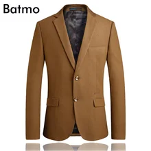 Batmo Новое поступление весна высокого качества верблюжий цвет повседневные мужские пиджаки, повседневный мужской блейзер, большие размеры M-4XL 1825