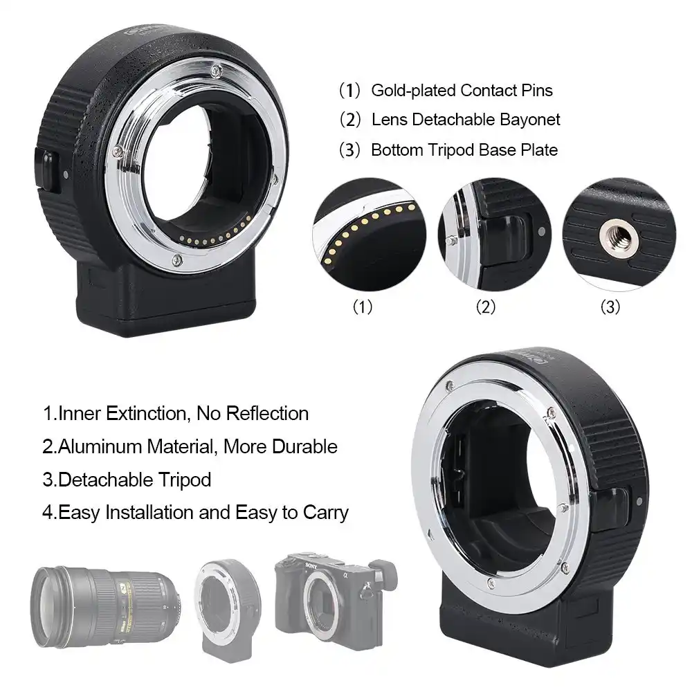 Commlite Cm Enf E1 Pro Auto Focus Lens Mount Adapter For Nikon F Lens To Sony E Mount ii r3 m3 sii A6300 A6500 A6100 Lens Adapter Aliexpress Commlite Cm Enf E1 Pro Auto Focus Lens Mount Adapter For Nikon F Lens To Sony E Mount ii r3 m3 sii A6300 A6500 A6100 Lens Adapter Aliexpress