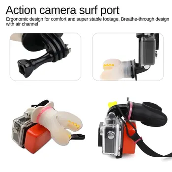 

Action Camera Surf Mouth Mount for Go Pro Surfing Shoot Surf Dummy Bite Mouth Mount For GoPro Hero 4/3+/3/2/1 Camera