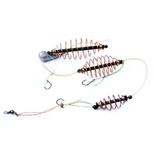 1 шт. искусственная приманка клетка кормушка ловля карпа с Распределительная Платина поворотный с линией Крючки для рыбалки снасти