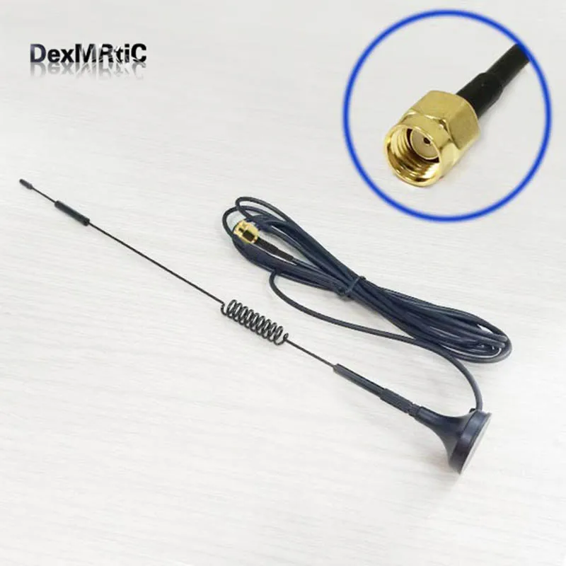 

1PC 2.4GHz antenna 7dBi High gain Omni WIFI Antenna Magnetic base 3M cable RP SMA Male Plug Connector #1 wifi antena booster