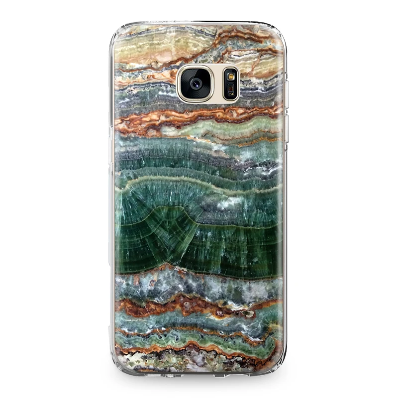 Цветной рок чернил Мрамор ТПУ задняя крышка для samsung Galaxy S4 S5 мини S6 S7 край S8 S9 плюс