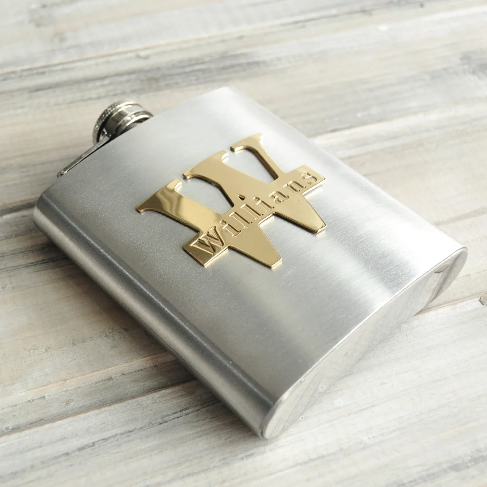 

Personalised Flask Engraved Wedding Hip Flask Groomsman Gift Stainless Steel Flask Gift for Men 7 oz