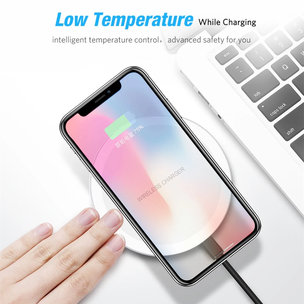 Беспроводное зарядное устройство FDGAO Qi для IPhone 8 Plus X XS Max XR беспроводное USB Samsung S8 S9
