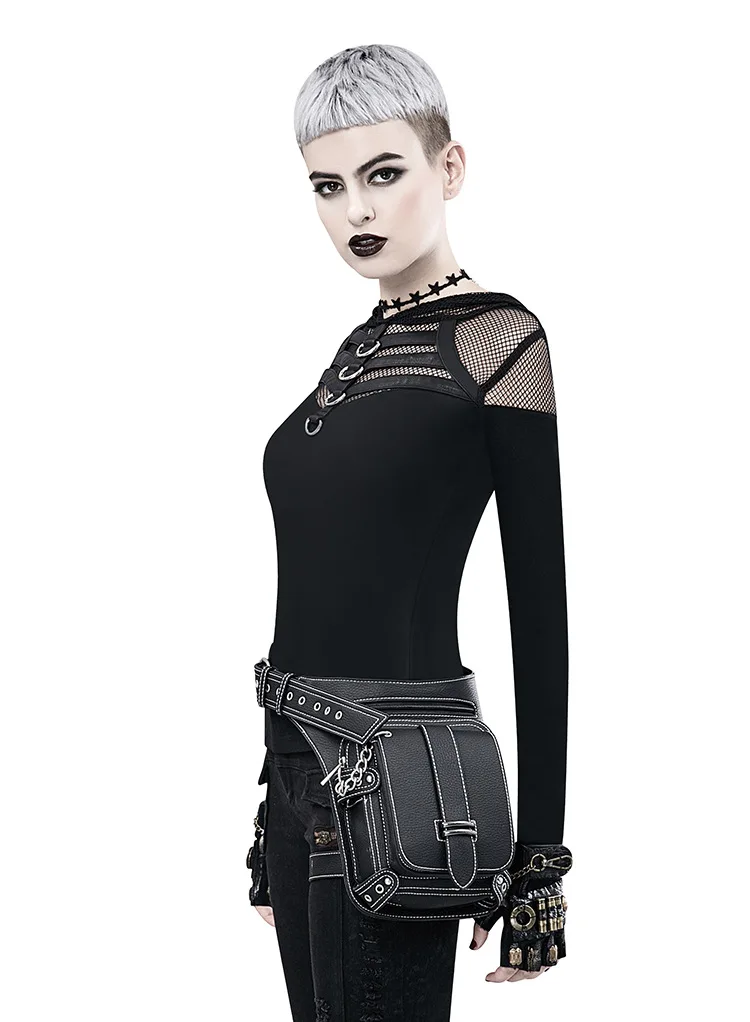 Gearduke steampunk cintura saco moda perna sacos