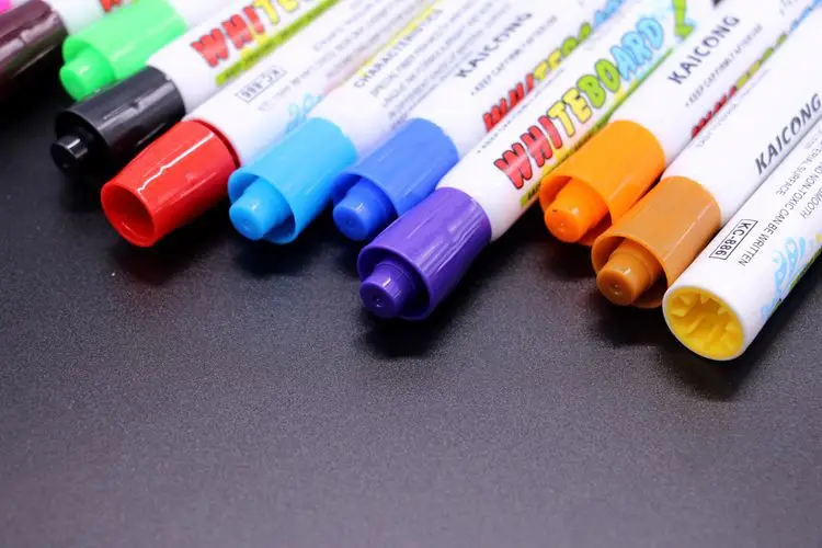 12 Цветов/Упаковка многоразового Доски маркер школа сухого стирания маркеры детская ручка поставки